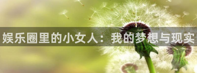 先锋娱乐平台：娱乐圈里的小女人：我的梦想与现实